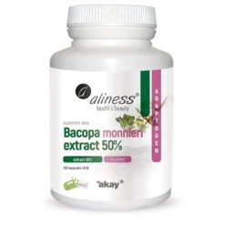 ALINESS Bacopa Monnieri Extract 50% 500 mg 100 veg caps.