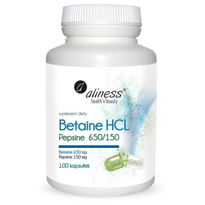 ALINESS Betaina HCL Pepsyna 650/150 100 caps.