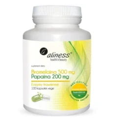 ALINESS Bromelaina 500 mg Papaina 200 mg 100 veg caps.