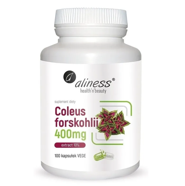 ALINESS Coleus Forskohlii 400 mg 100 veg caps.