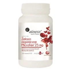 ALINESS Żelazo Organiczny Microferr® 25 mg 100 veg tabs.