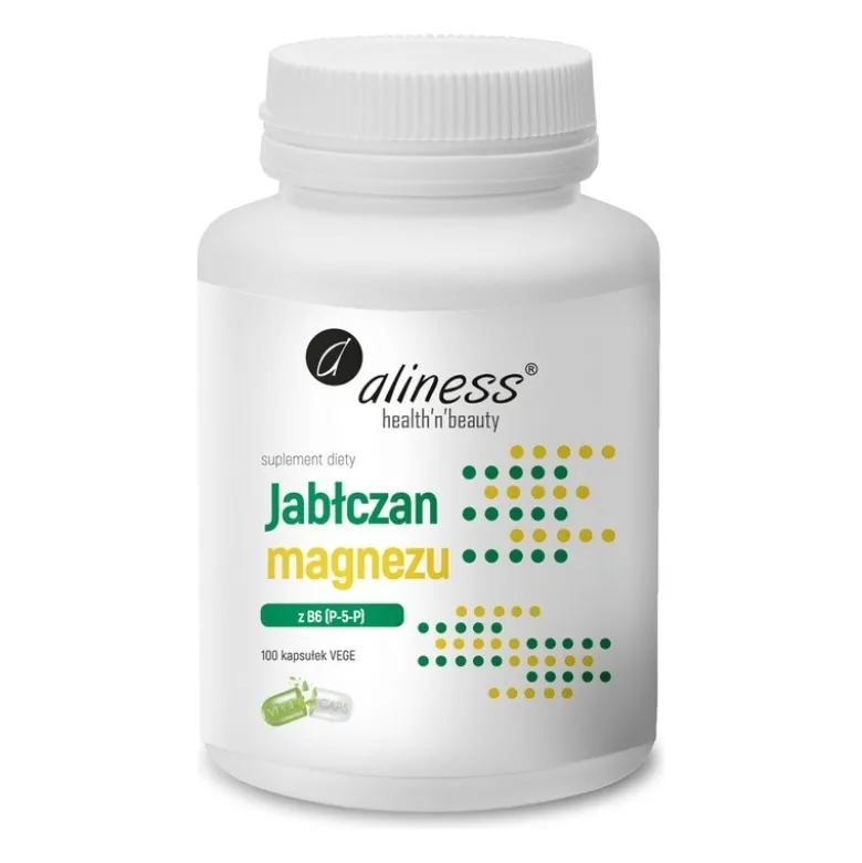 ALINESS Jabłczan Magnezu 100mg B6 100 veg caps.