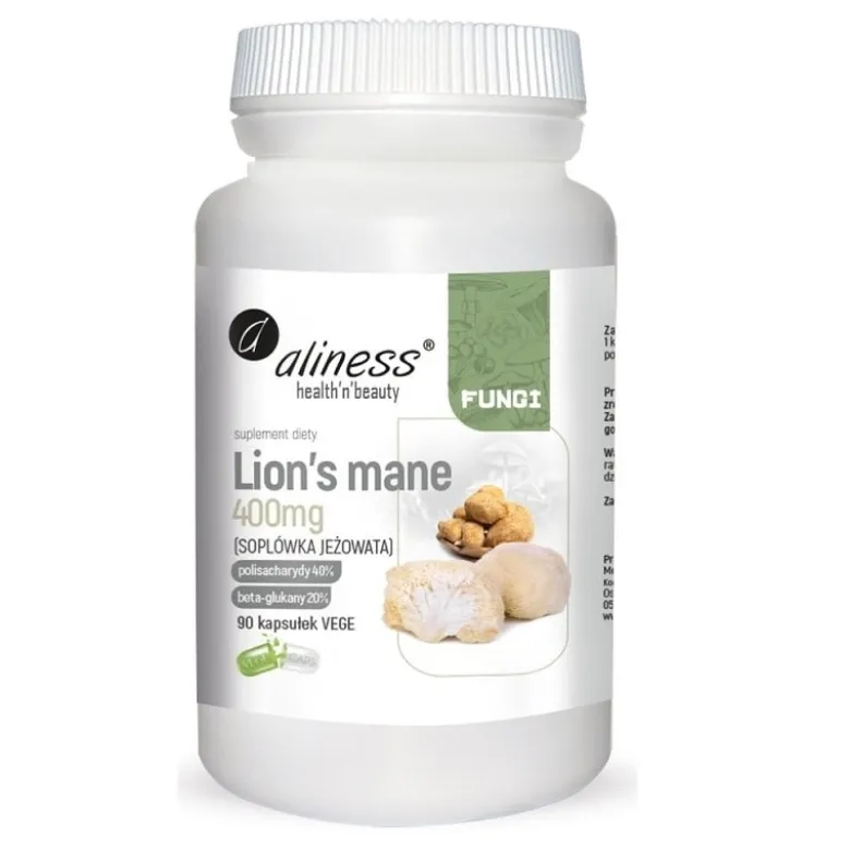 ALINESS Lion`s Mane 400 mg 90 veg caps.