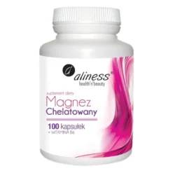 ALINESS Magnez Chelatowany 101 mg (P-5-P) 100 caps. / Glicynian Magnezu
