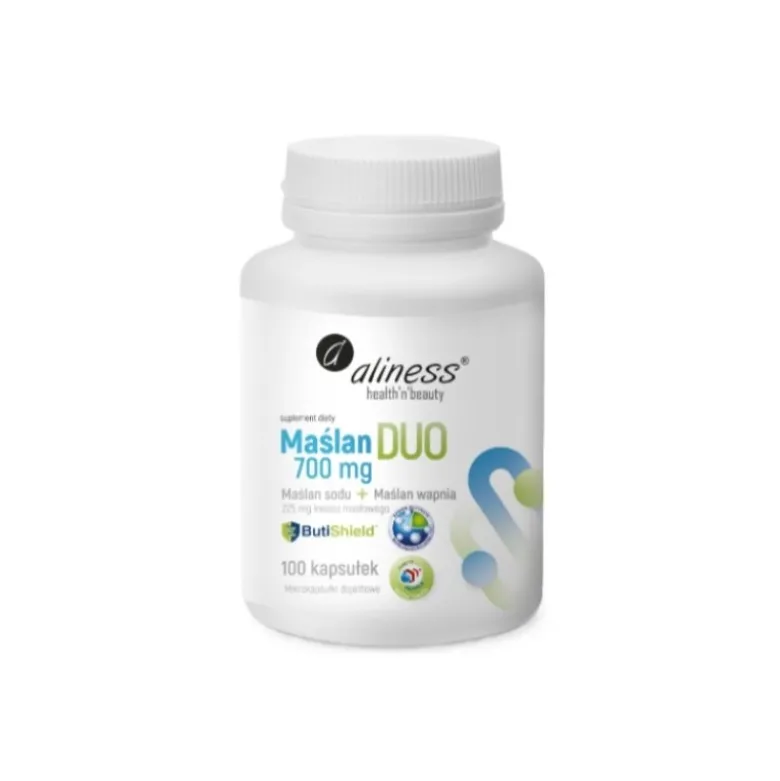 ALINESS Maślan DUO 700 mg Maślan Sodu + Maślan Wapnia 100 veg caps.