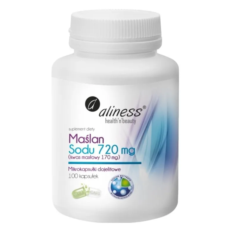ALINESS Maślan Sodu 720 mg 100 veg caps.