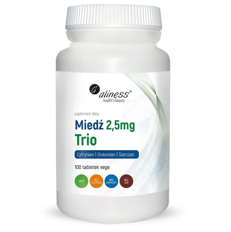 ALINESS Miedź Trio 2,5 mg 100 veg tabs.