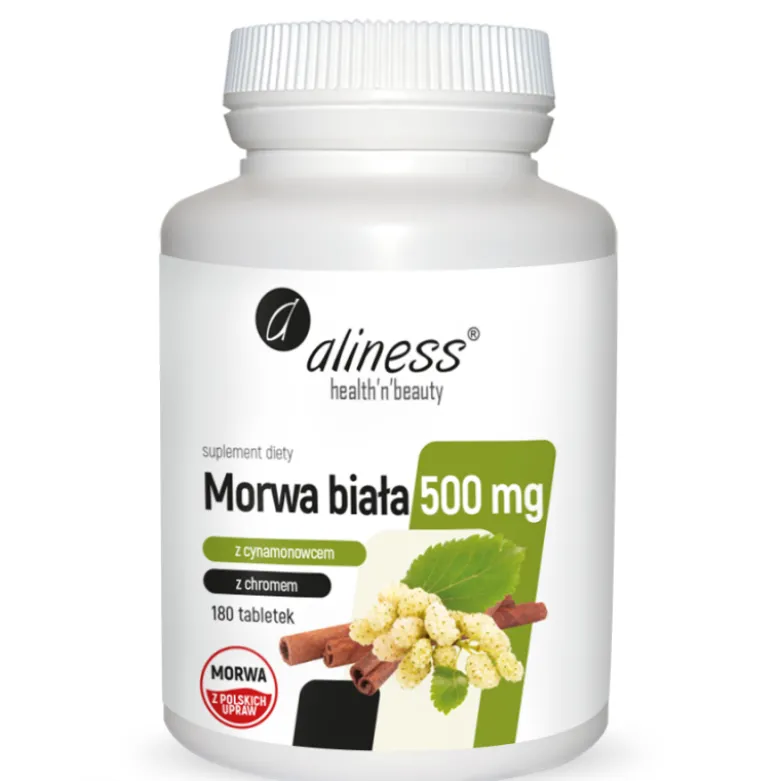 ALINESS Morwa Biała 4:1 500 mg 180 tabs.