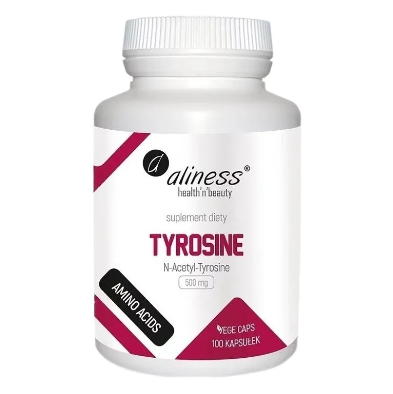 ALINESS N-Acetyl-Tyrosine 500 mg 100 veg caps.