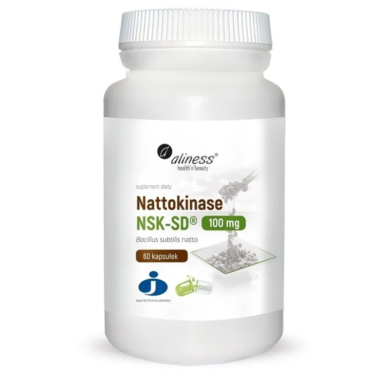 ALINESS Nattokinase NSK-SD 100 mg 60 veg caps.