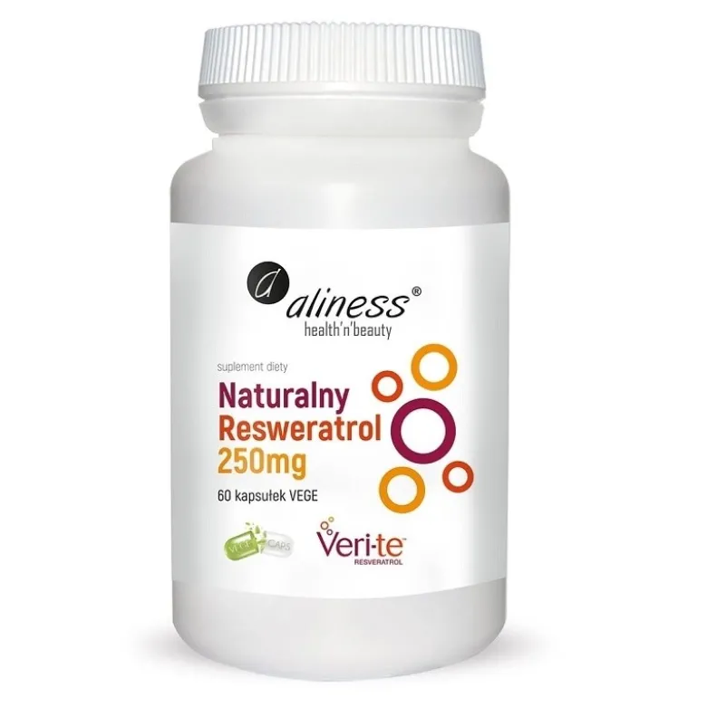 ALINESS Naturalny Resweratrol 250 mg 60 veg caps.
