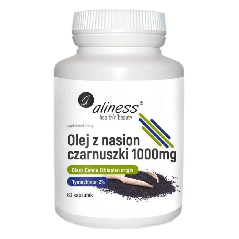ALINESS Olej z Nasion Czarnuszki 1000 mg 60 caps.