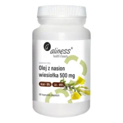 ALINESS Olej z Nasion Wiesiołka 500 mg GLA 9% / LA 85% 90 softgels