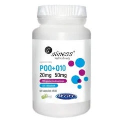 ALINESS PQQ 20 mg + Q10 50 mg 60 veg caps.