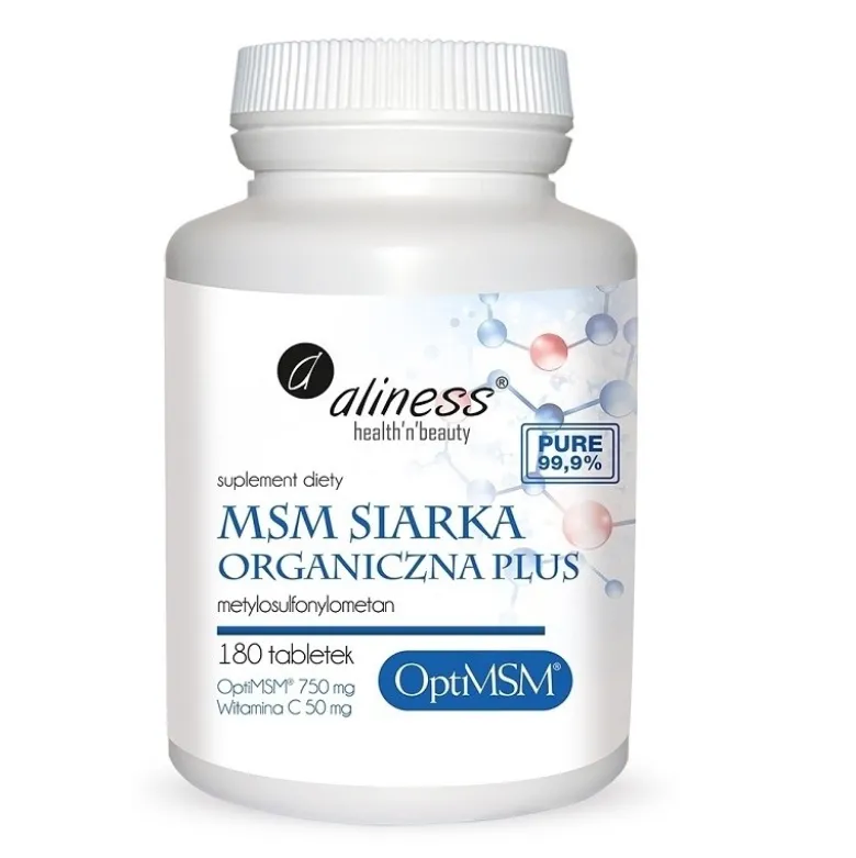 ALINESS Siarka Organiczna MSM 180 tabs.