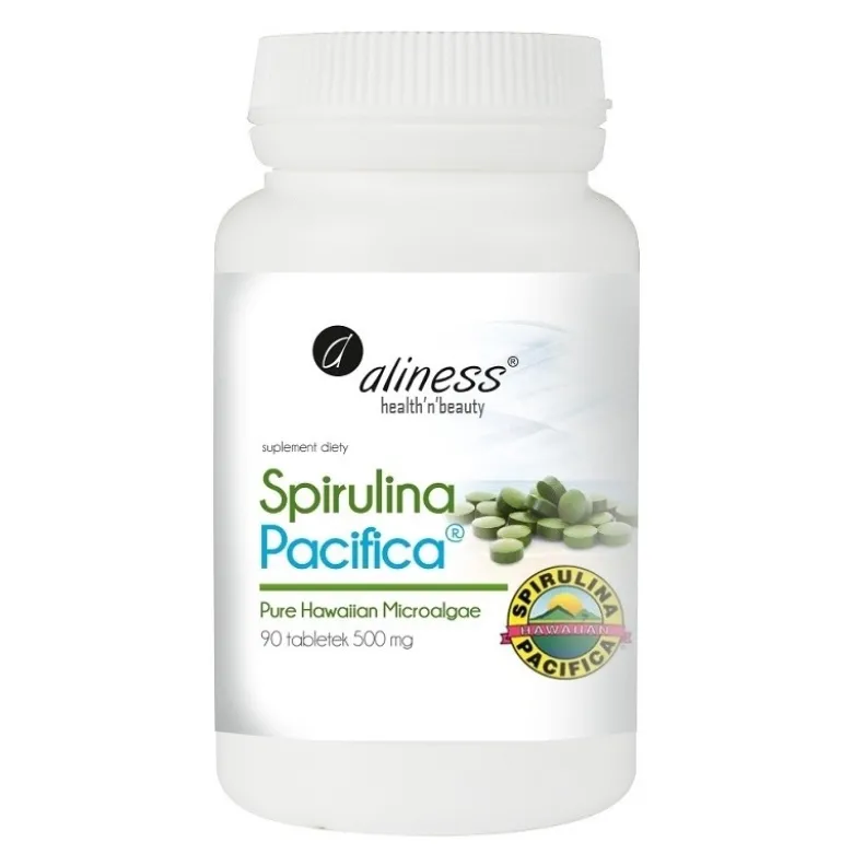 ALINESS Spirulina Pacifica 500 mg 90 veg tabs.