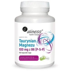 ALINESS Taurynian Magnezu 100 mg B6 100 veg caps.