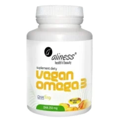 ALINESS Vegan Omega 3 DHA 250 mg 60 veg caps.