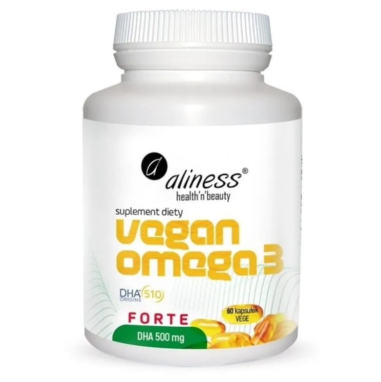 ALINESS Vegan Omega Forte DHA 500 mg 3 60 veg caps.