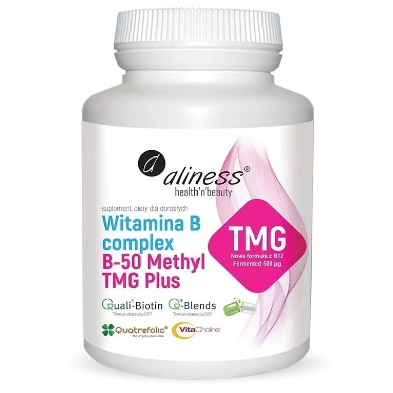 ALINESS Witamina B50 Methyl TMG Plus 100 veg caps.