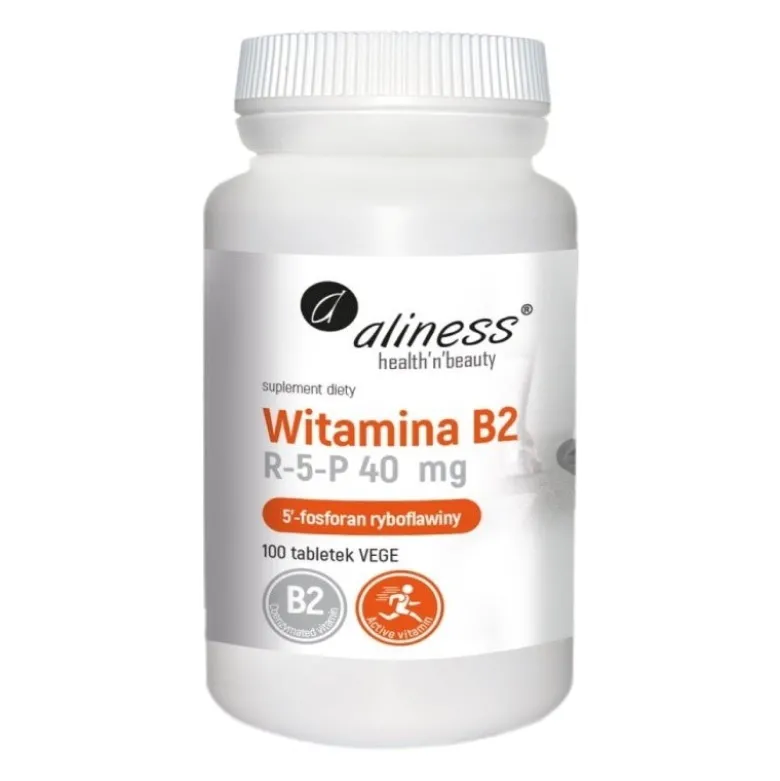ALINESS Witamina B2 R-5-P 40 mg 100 veg tabs.