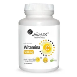 ALINESS Witamina C 500 mg Microactive 100 veg caps.