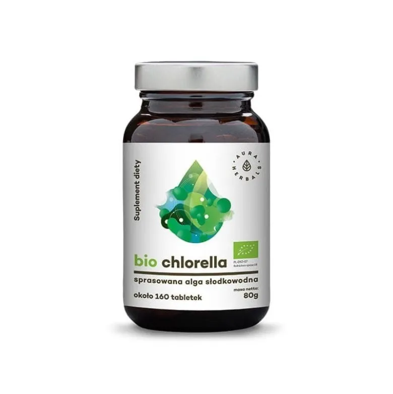 AURA HERBALS Chlorella Bio 160 tabs.