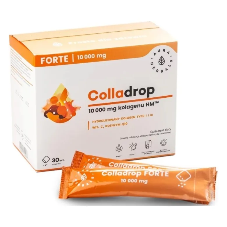 AURA HERBALS Colladrop 10 000 mg Kolagenu HM 30 sasz.