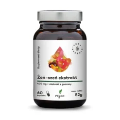 AURA HERBALS Żeń-Szeń Koreański+Guarana 60 caps.