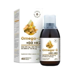 AURA HERBALS Gold Omega-3 D3+K2 mk7 200 ml