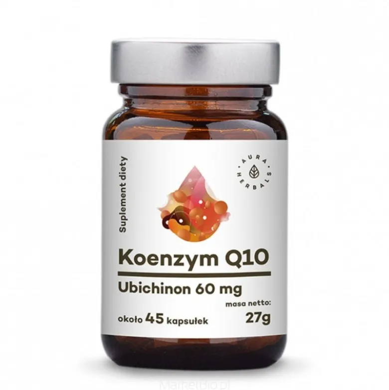 AURA HERBALS Koenzym Q10 Ubichinon 60 mg 45 caps.