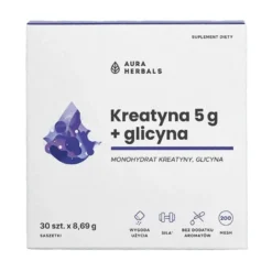 AURA HERBALS Kreatyna 5 g + Glicyna 30 sasz.
