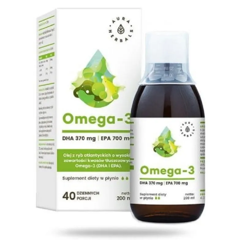AURA HERBALS Omega 3 (370DHA/700EPA) 200 ml
