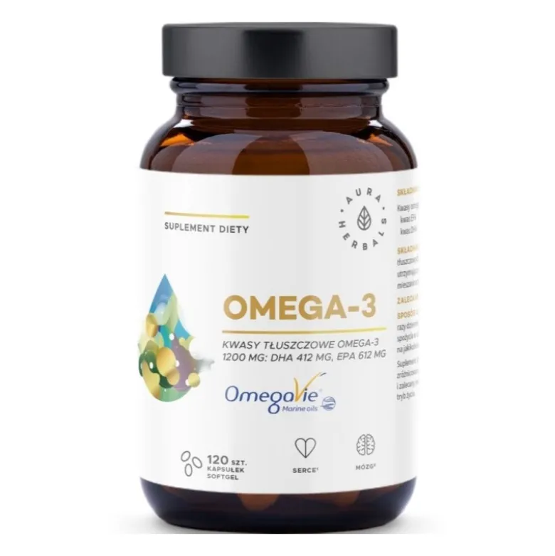 AURA HERBALS Omega 3 1200 mg 120 softgels