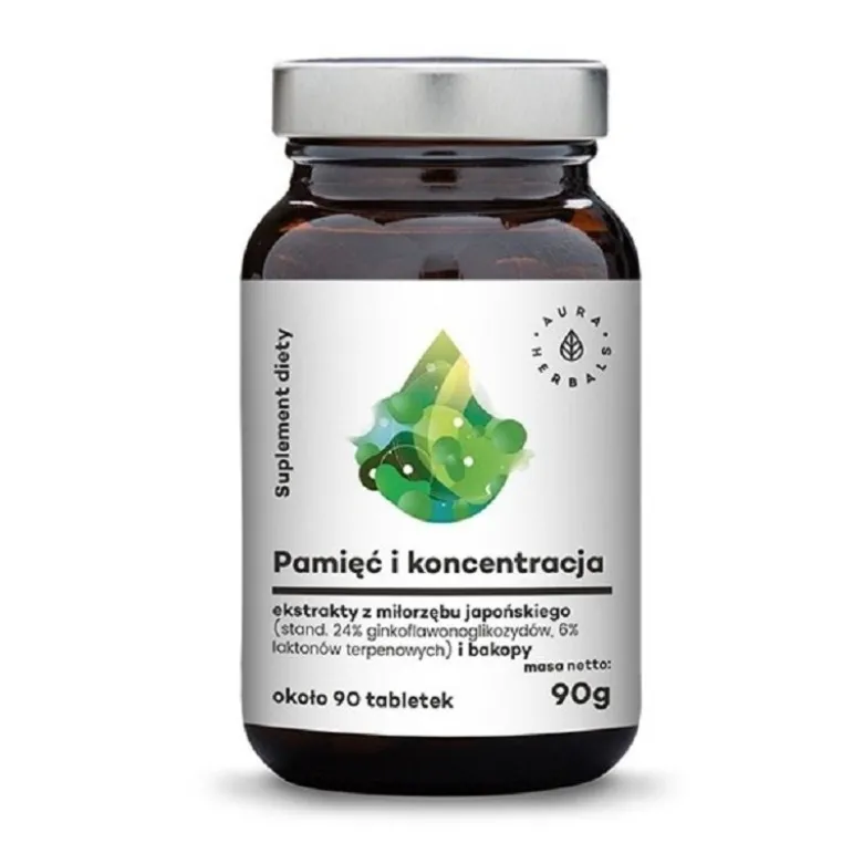 AURA HERBALS Pamięć i Koncentracja 90 tabs.