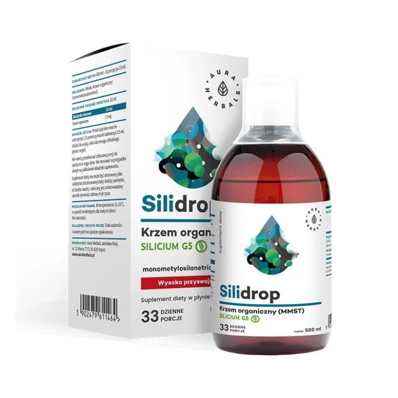 AURA HERBALS Silidrop Krzem MMST Silicium 500 ml