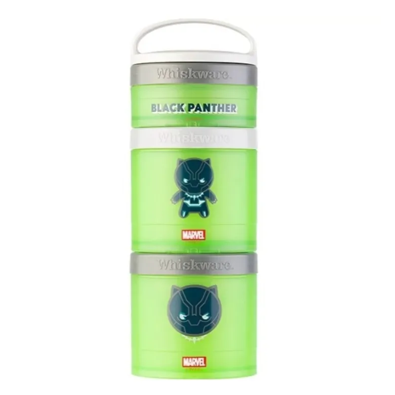 BLENDER BOTTLE Snack Container 3Pak Black Panther