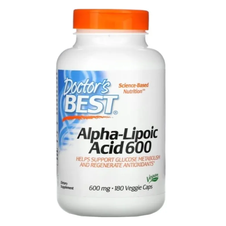 DOCTOR'S BEST ALA 600 mg 180 veg caps.