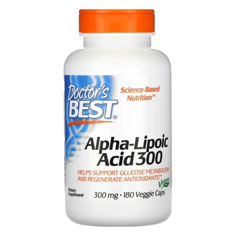 DOCTOR'S BEST ALA 300 mg 180 veg caps.