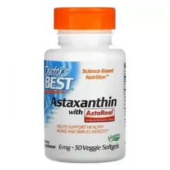 DOCTOR'S BEST Astaxanthin AstaPure 6 mg 30 veg softgels