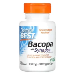 DOCTOR'S BEST Bacopa Synapsa 320 mg 60 veg caps.