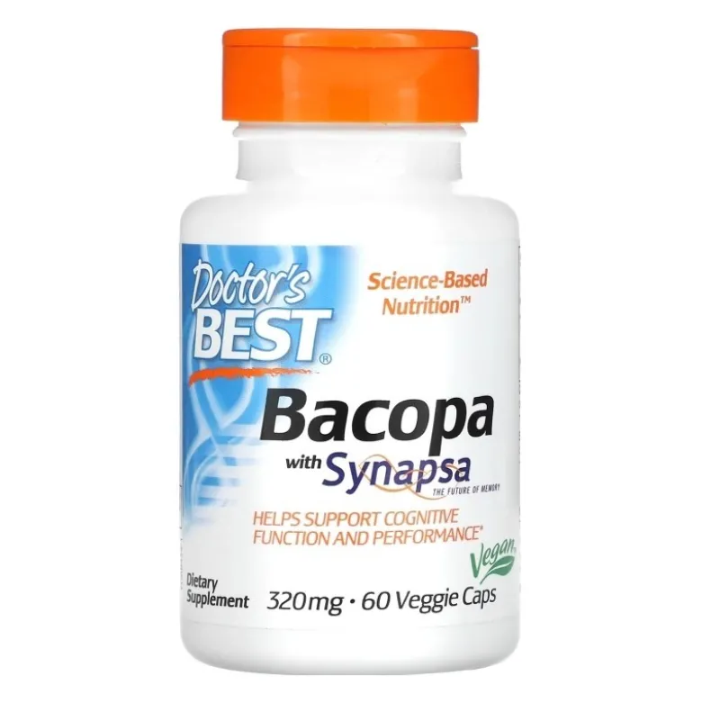 DOCTOR'S BEST Bacopa Synapsa 320 mg 60 veg caps.