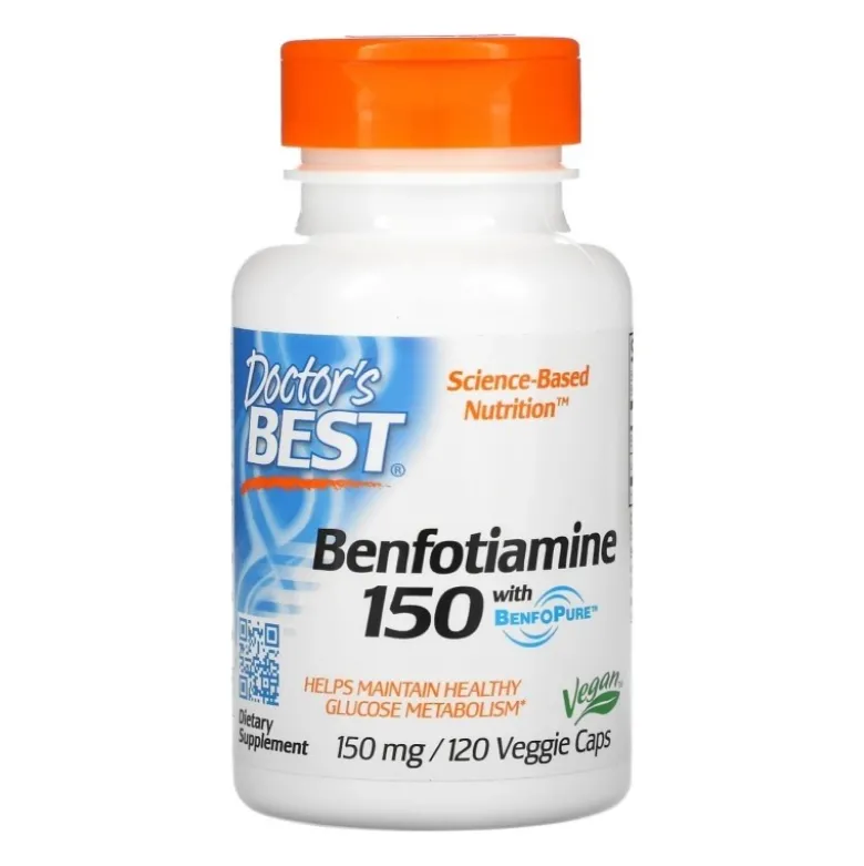 DOCTOR'S BEST Benfotiamine 150 mg 120 veg caps.