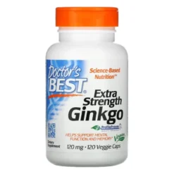 DOCTOR'S BEST Extra Strength Ginkgo 120 mg 120 veg caps.