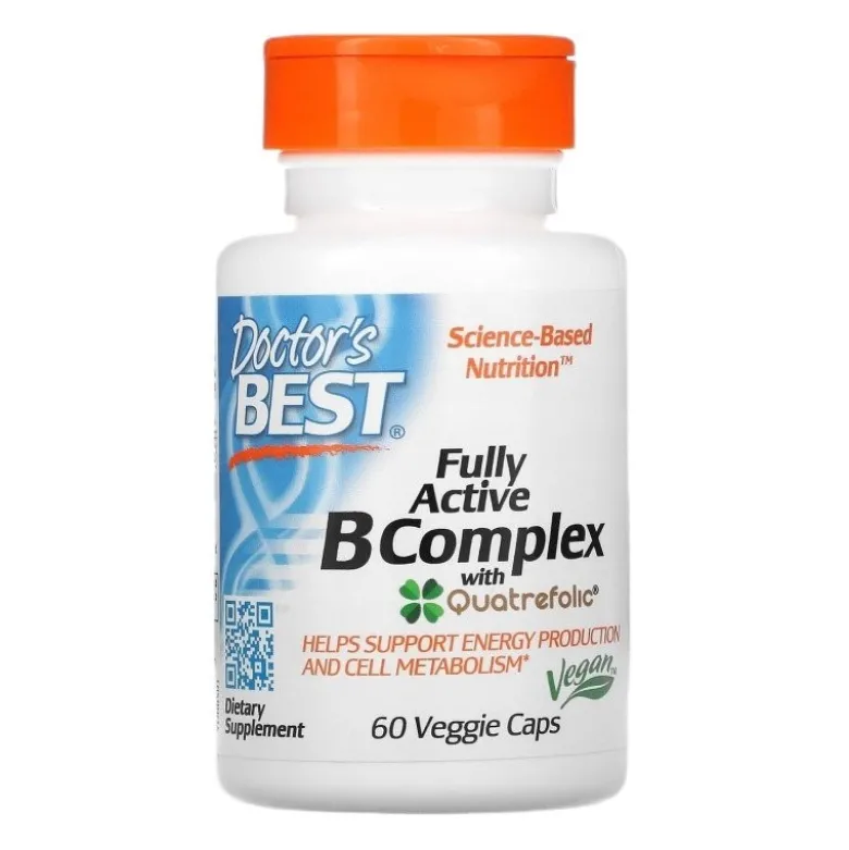 DOCTOR'S BEST Fully Active B-Complex 60 veg caps.
