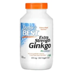 DOCTOR'S BEST Ginkgo 120 mg 360 veg caps.