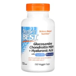 DOCTOR`S BEST Glucosamine Chondroitin MSM + Hyaluronic Acid 150 vege caps.