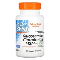 DOCTOR'S BEST Glucosamine Chondroitin MSM + UCII 90 veg caps.
