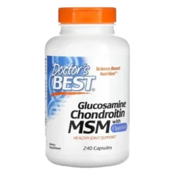DOCTOR'S BEST Glukozamina, Chondroityna + MSM 240 caps.