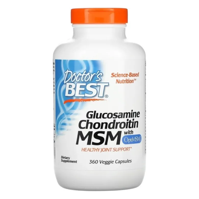 DOCTOR'S BEST Glukozamina, Chondroityna + MSM 360 caps.